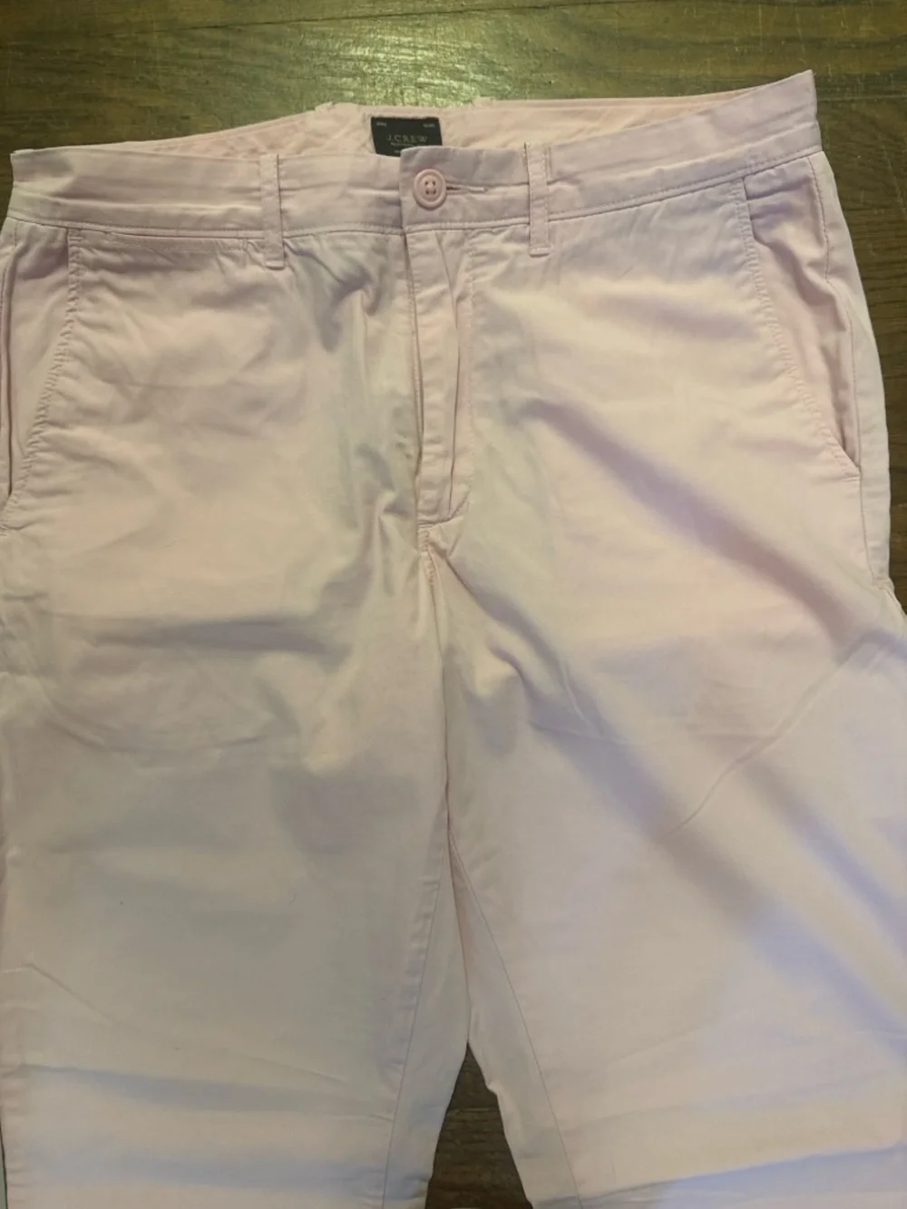 J. Crew Straight Leg Jeans in Soft Pink